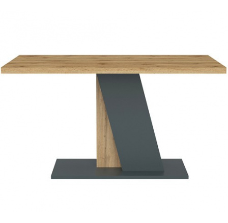 Jídelní stůl BRISTOL, Antracit/Dub Votan