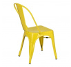 Židle Paris žlutá inspirovaná Tolix