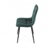 Jídelní židle, zelená, sametová látka, CT-281 GRN4