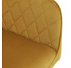 Jídelní židle, žlutá, sametová látka, DCH-215 YEL4