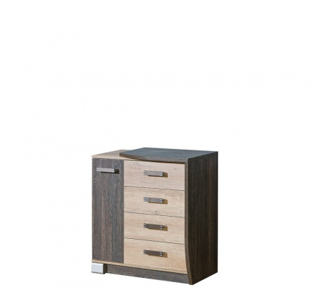 Systém "ROMERO" R14 (Komoda D 4S) - Strana: P; Barva: arusha