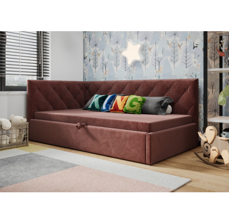 Postel ELZA - růžová - T63, Levá strana