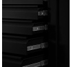 Dílenská skříň DAREK, 920 x 1850 x 500 mm, All Black: černá