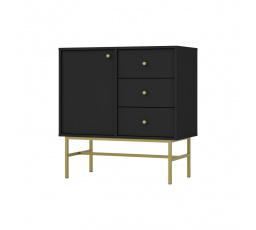 Komoda Tomila 814/3 černý grafit