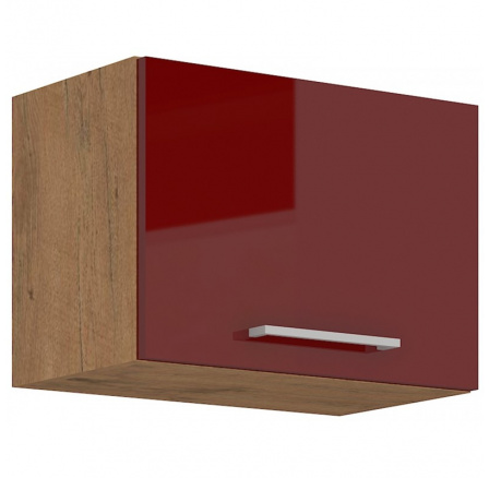 Kuchyňská skříňka Vega 50GU36-1F dub lancelot/bordo lesk
