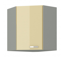 Kuchyňská horní skříňka KARPO GN 72 1F, krémový lesk/šedá