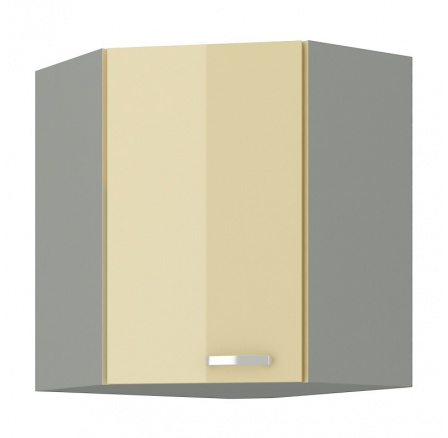 Kuchyňská horní skříňka KARPO GN 72 1F, krémový lesk/šedá