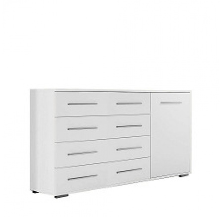 FRANCESKO MAXI 4S1D - komoda lamino CELÁ bílá (Frida4S1D -02 BB)(IZ) (K150) FRANCESKO MAXI 4S1D - komoda lamino CELÁ bílá (Frida4S1D -02 BB)(IZ) (K150)