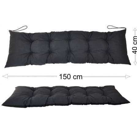 Podsedák 150x40 tmavě šedý melír