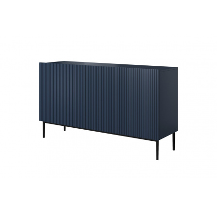 Komoda Nicole, tmavě modrá MDF / černé nohy Komoda Nicole, tmavě modrá MDF / černé nohy