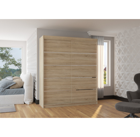 Posuvná skříň SPECTRA 180 Sonoma+Sonoma