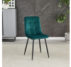 Jídelní židle, zelená, sametová látka, CT-281 GRN4