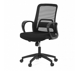 Kancelářská židle, houpací mechanismus, černá síťovina, KA-S3015 BK