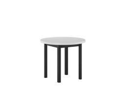 Stůl kulatý bílý/černý Fi90 ST24-FX 90