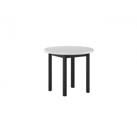 Stůl kulatý bílý/černý Fi90 ST24-FX 90