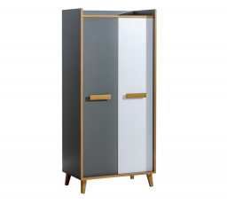 Systém "WERSO" W1 (Skříň 2D) - Barva: bílá brilantní/riviera