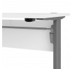Psací stůl OFFICE 80400/382, Bílá/Silver grey