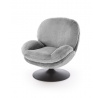 Moderní křeslo SHELL, popelavé