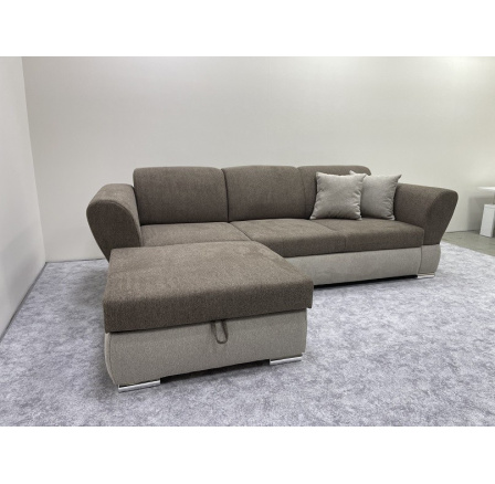 VIVIEN - Levá sedací souprava tmavě hnědá Matana 19 /korpus Matana 17 béžová  (FI) - kolekce "F" (K250)