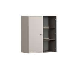 LORINI VITRÍNA 100 2D - kašmír / černá úchytka / závěsná