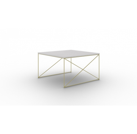 Stolek kávový Nelia Zlatý+Beton