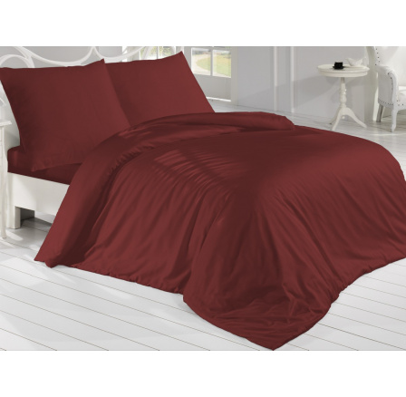 Prodloužené povlečení Satén 140x220, 70x90cm vínová Prodloužené povlečení Satén 140x220, 70x90cm vínová
