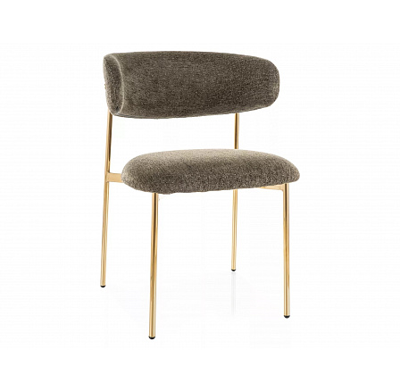 Jídelní židle ELTON RAVEN, Olivová 78/Zlatá Jídelní židle ELTON RAVEN, Olivová 78/Zlatá