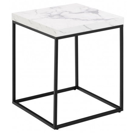 Stolek Barossa 40x40cm bílý mramor Stolek Barossa 40x40cm bílý mramor