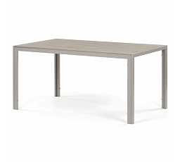 Zahradní stůl 150x89cm, kov, polywood, béžová, AZT-S1215 CRM
