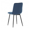 Jídelní židle, modrá, sametová látka, CT-281 BLUE4
