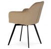 Jídelní židle, béžová, sametová látka, DCH-425 CAP4