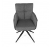 Jídelní židle, šedá, látka, DCH-P3170 GREY2
