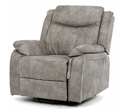 Polohovací křeslo, elektrické zabudované ovládání, šedá, látka vintage, TV-Q8668 GREY3