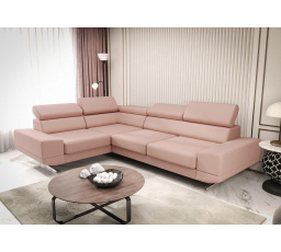 Rohová sedací souprava MILANO II přírodní kůže - přírodní kůže - volitelná barva, levá