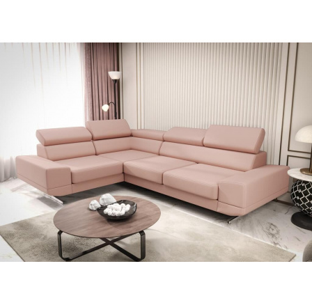 Rohová sedací souprava MILANO II přírodní kůže - přírodní kůže - volitelná barva, levá