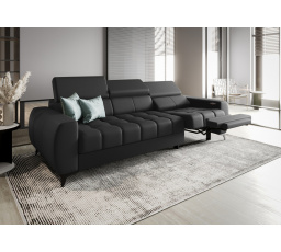 Sofa PORTO III , relax 263 cm přírodní kůže - Kůže tmavě šedá, Pravá strana