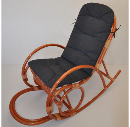 Polstr UNI na houpací křeslo látka tmavě šedý melír Polstr UNI na houpací křeslo látka tmavě šedý melír