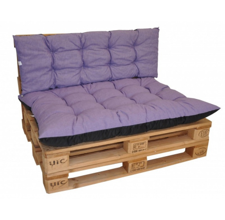 Polstry na paletový nábytek sada Basic - látka fialový melír Polstry na paletový nábytek sada Basic - látka fialový melír