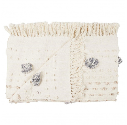 Koc/ Přehoz Tuffo 125x150cm krémový