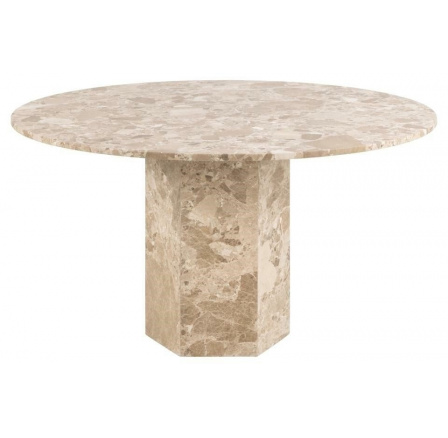 Stůl Naxos 100 cm mramor hnědý