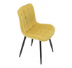 Jídelní židle, žlutá, látka, HC-462 YEL2