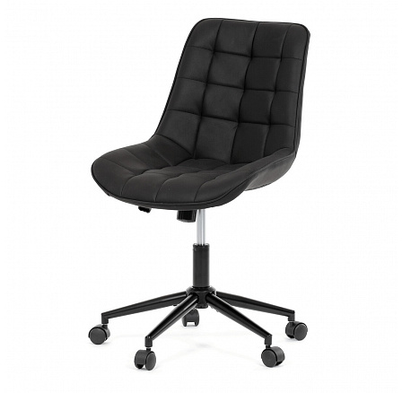 Pracovní židle, výškově nastavitelná, černá látka, KA-V3120 BK3