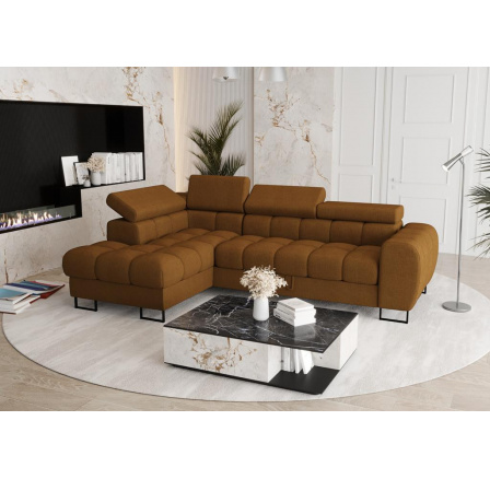 Rohová sedací souprava ASPEN MINI 260x170 cm - levá, oranžová