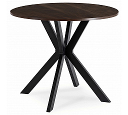 Stůl LAUREN 80 cm Ořech/Černý