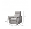 Křeslo BILLY, Šedá