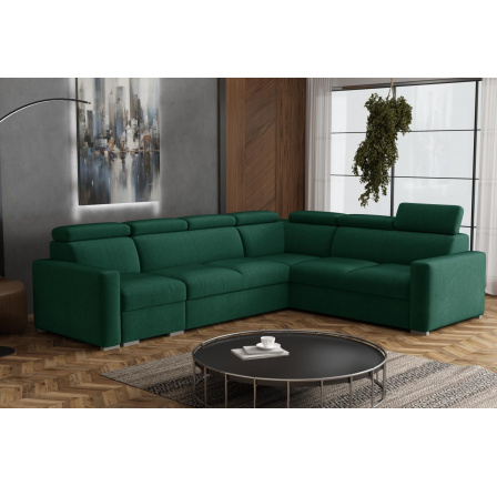 Sedací souprava Petrit V pravá Kronos zelená Sedací souprava Petrit V pravá Kronos zelená