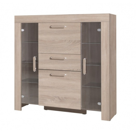 Vitrína CEZAR R7, Dub sonoma Vitrína CEZAR R7, Dub sonoma