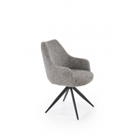 Jídelní otočná židle K564, Šedá/Černá Jídelní otočná židle K564, Šedá/Černá