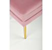 Taburet VELVA, růžová/zlatá