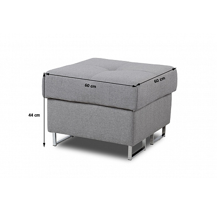 Pufa Annabelle Mini / s úložným prostorem / černé nohy